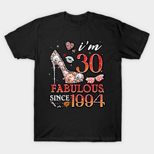 Womens Chapter 30 Fabulous Since 1994 30Th Birthday T-Shirt